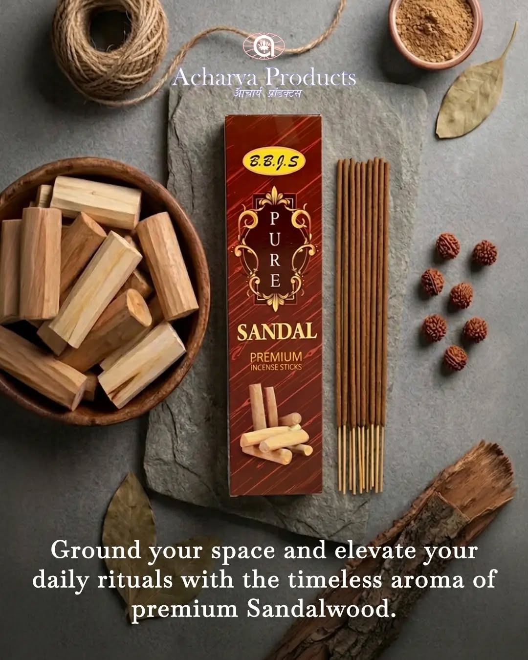 Let the timeless aroma of sandalwood bring peace to every moment. 🌿✨

Crafted with the richness of premium sandalwood, create a calming atmosphere for your prayers, meditation, and everyday rituals.

Order now at www.acharyaproducts.com
WhatsApp us on: +918928487357

.
.
.

#AcharyaProducts #BBSPureSandal #SandalwoodIncense #PremiumIncense #Agarbatti 
[AcharyaProducts, DailyRituals, SpiritualLiving, HomeFragrance, Meditation, PrayerEssentials, CalmLiving, NaturalAroma, MadeInIndia, FragranceLovers, SereneSpaces]