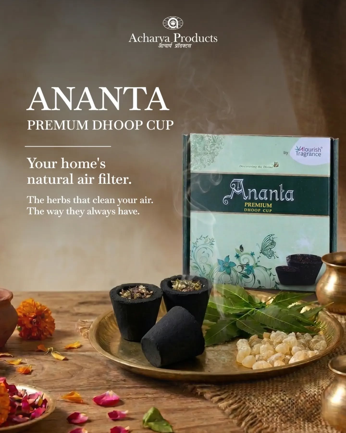 Your home deserves more than just a pleasant fragrance it deserves purity. Light an Dhoop Cup and let every moment feel serene.

Order now at www.acharyaproducts.com WhatsApp us on: +918928487357
.
.
.
#AcharyaProducts #AnantaDhoopCup #DivineFragrance #DhoopCup #NaturalAroma [AcharyaProducts, DailyRituals, SpiritualLiving, HomeFragrance, Meditation, PrayerEssentials, CalmLiving, NaturalAroma, MadelnIndia, FragranceLovers, SereneSpaces]