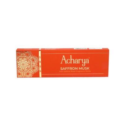 Acharya Saffron Musk  Incense stick 50 Gm